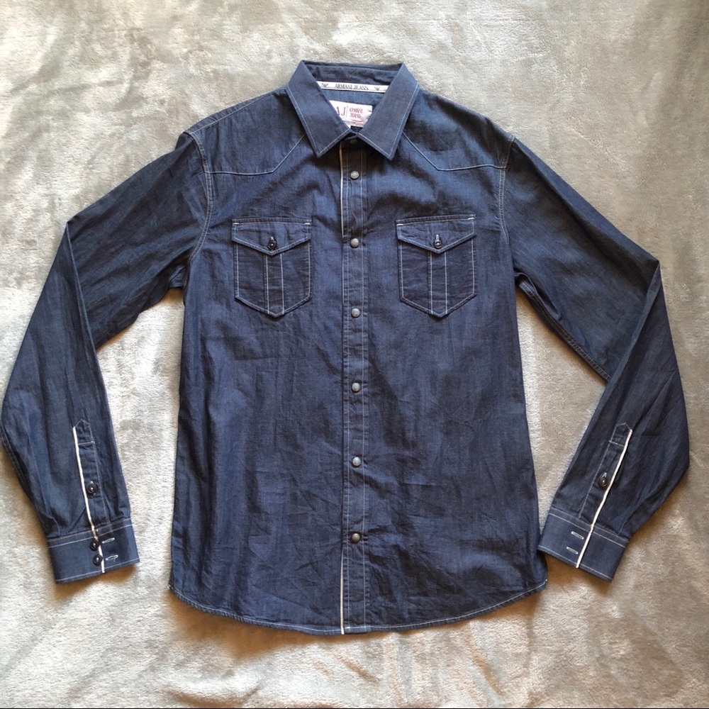 Armani Jeans Denim Culture Shirt
